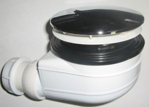 Сифон для поддонов душевых кабин установочный диаметр 90mm высота 80mm